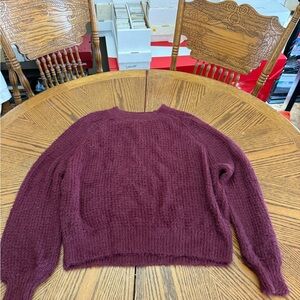 bishop + young Red Crew Neck Sweater with Soft Texture